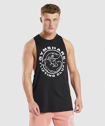 Pánské Tílko Gymshark Legacy Drop Arm Černé | CZ 2257EBC